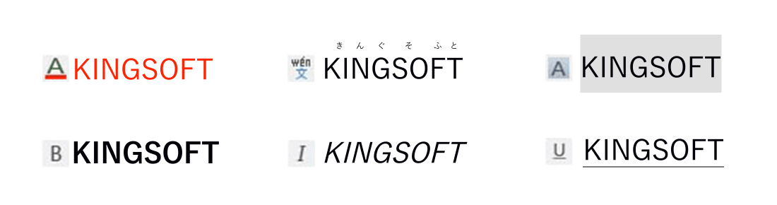 文字の編集