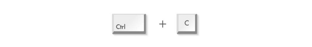 選択した文字やセルをコピーするショートカットキー［Ctrl］＋［C］