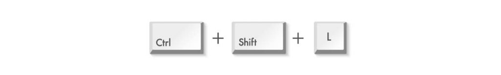 フィルターの追加／削除を切り替えるショートカットキー［Ctrl］＋［Shift］＋［L］