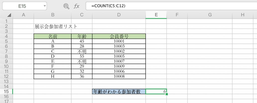 COUNT関数