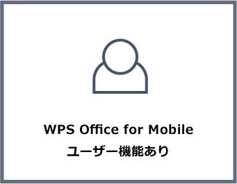 mobile1 WPS Office for Mobile法人版はユーザー機能あり